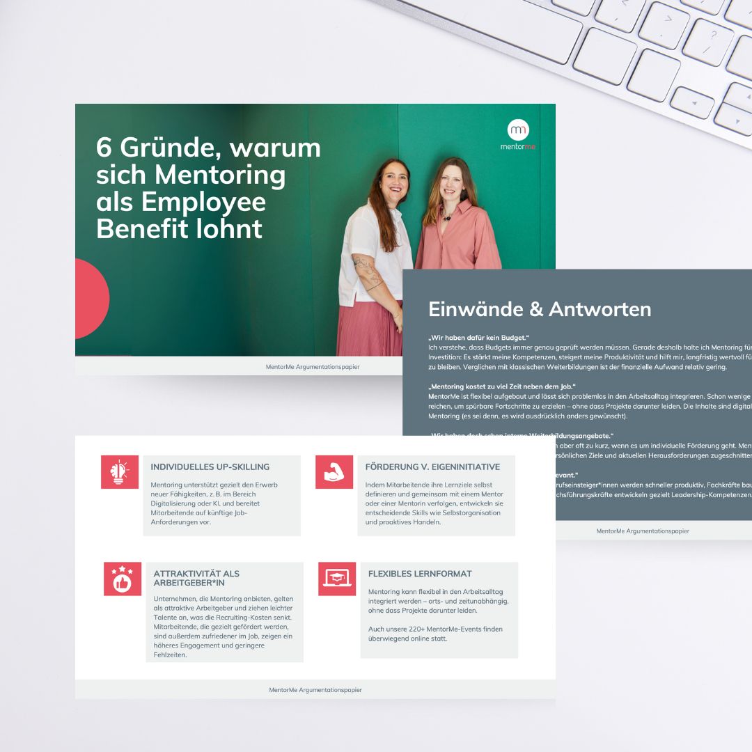 Argumentationspapier für Arbeitgeber*innen MentorMe